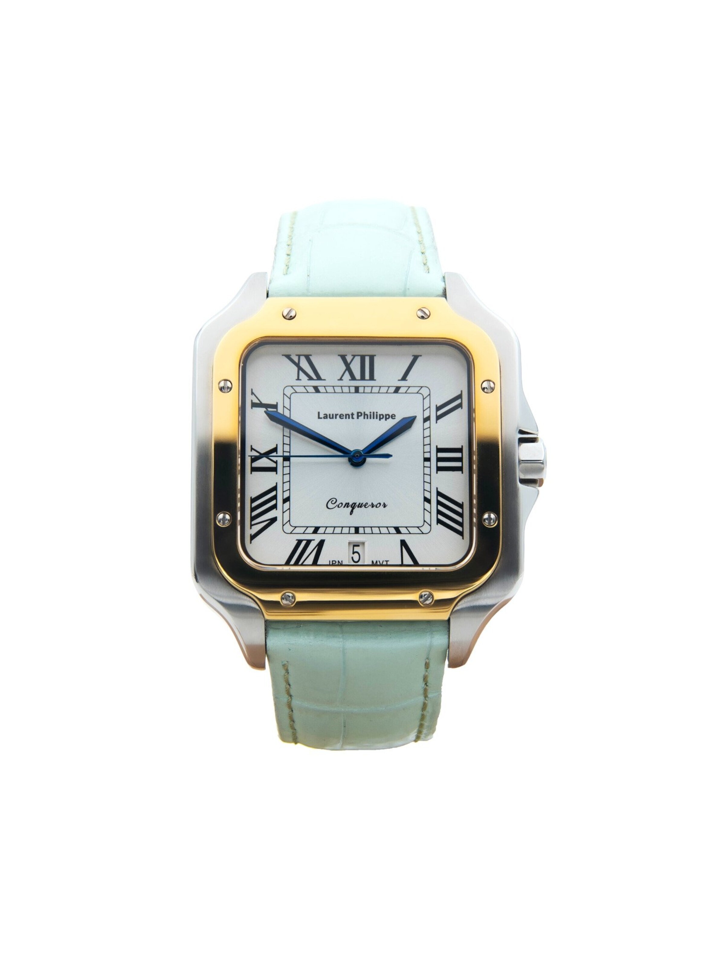 Montre à affichage analogique 'Conqueror Imperial Topaz' Laurent Philippe en vert : devant