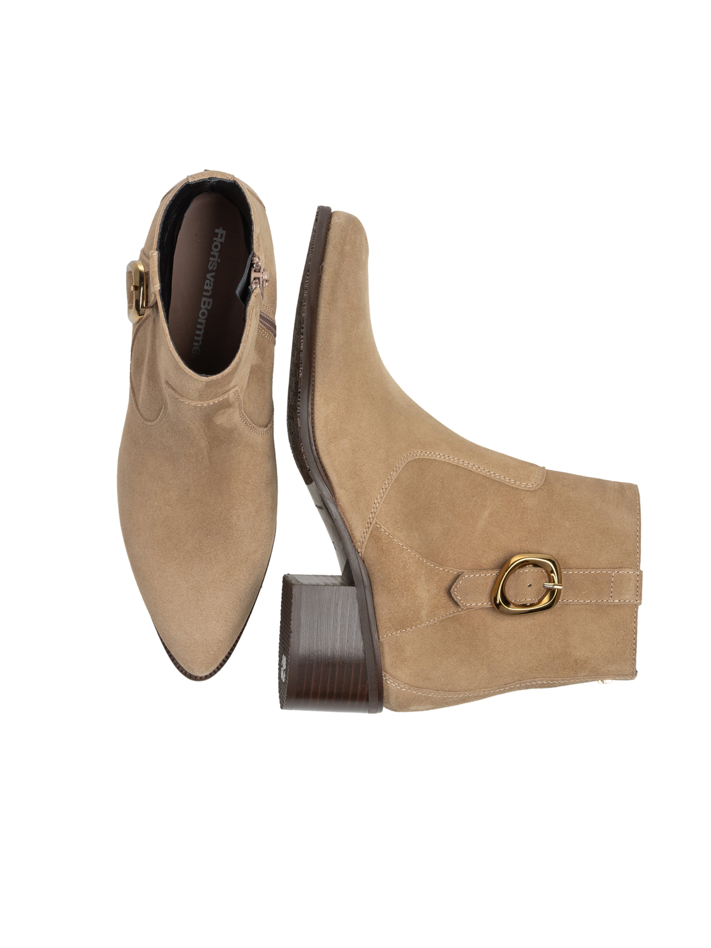 Floris van Bommel Ankle Boots  ' EVI 05 ' in Braun