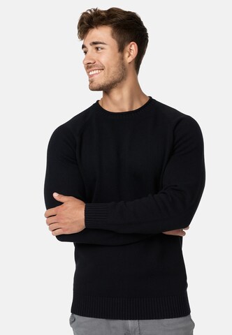 INDICODE JEANS Sweater 'Massum' in Black: front