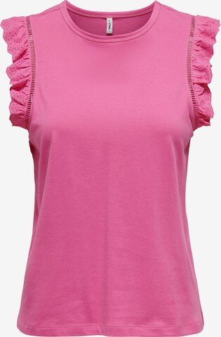 ONLY Top 'LINDA' in Roze: voorkant