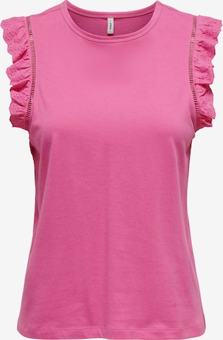 ONLY Top 'LINDA' in Pink: front