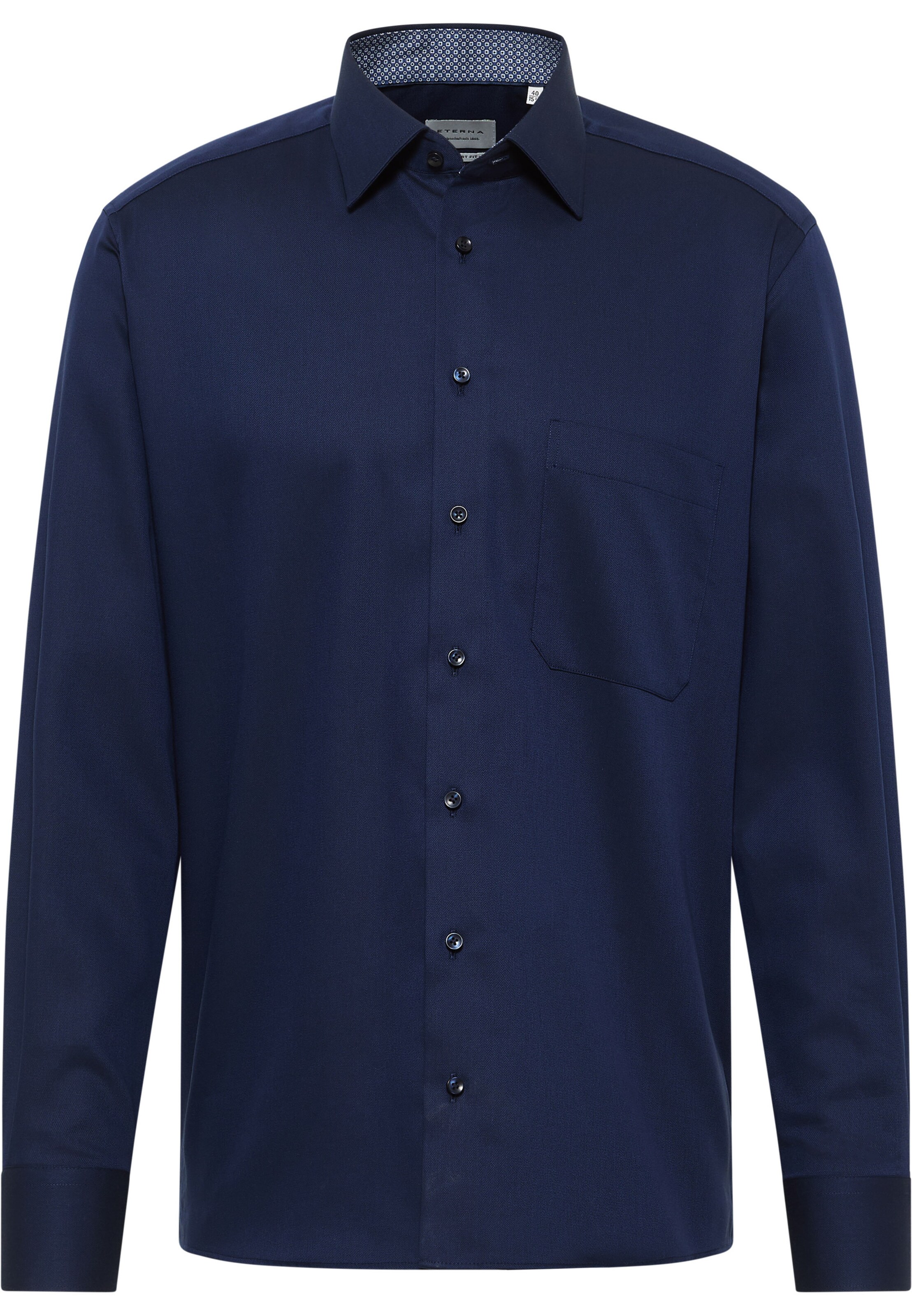 ETERNA Zakelijk overhemd in Blauw: voorkant