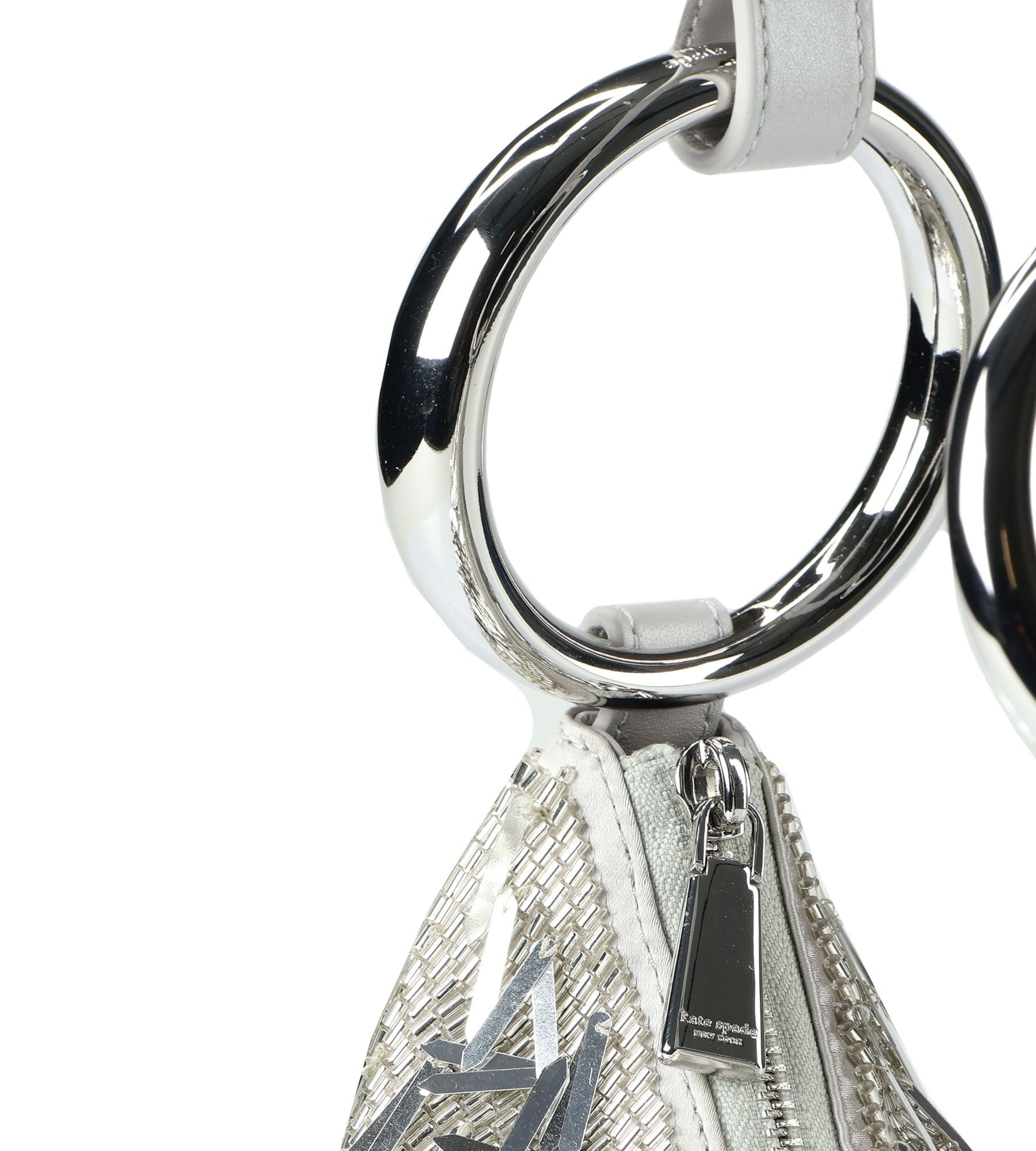 Borsa a spalla 'The Bangle' di Kate Spade in argento