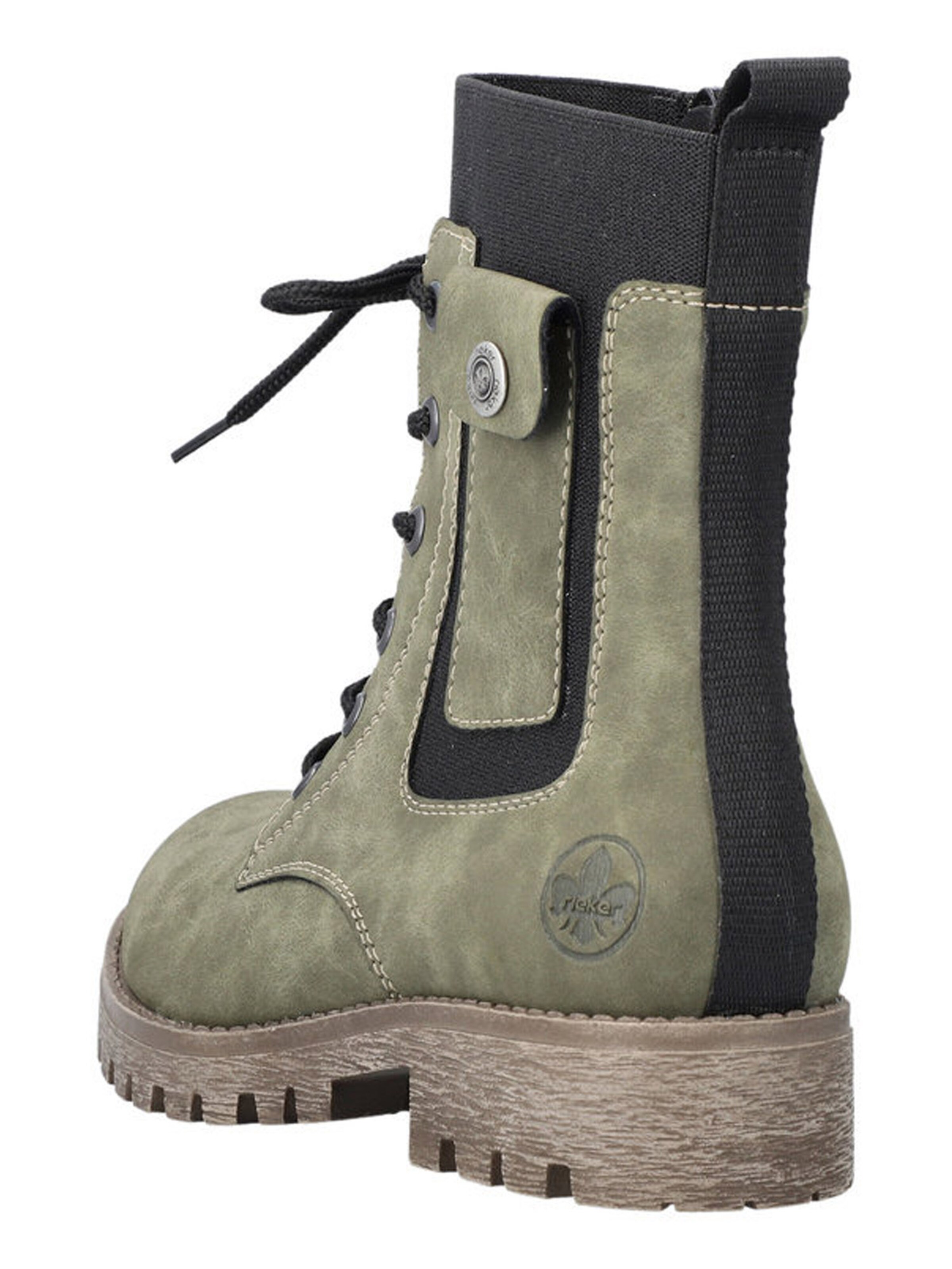 Rieker Fűzős rövid szárú csizmák - zöld