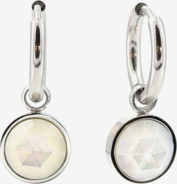 Sergio Engel Ohrringe in Weiß: Vorderseite