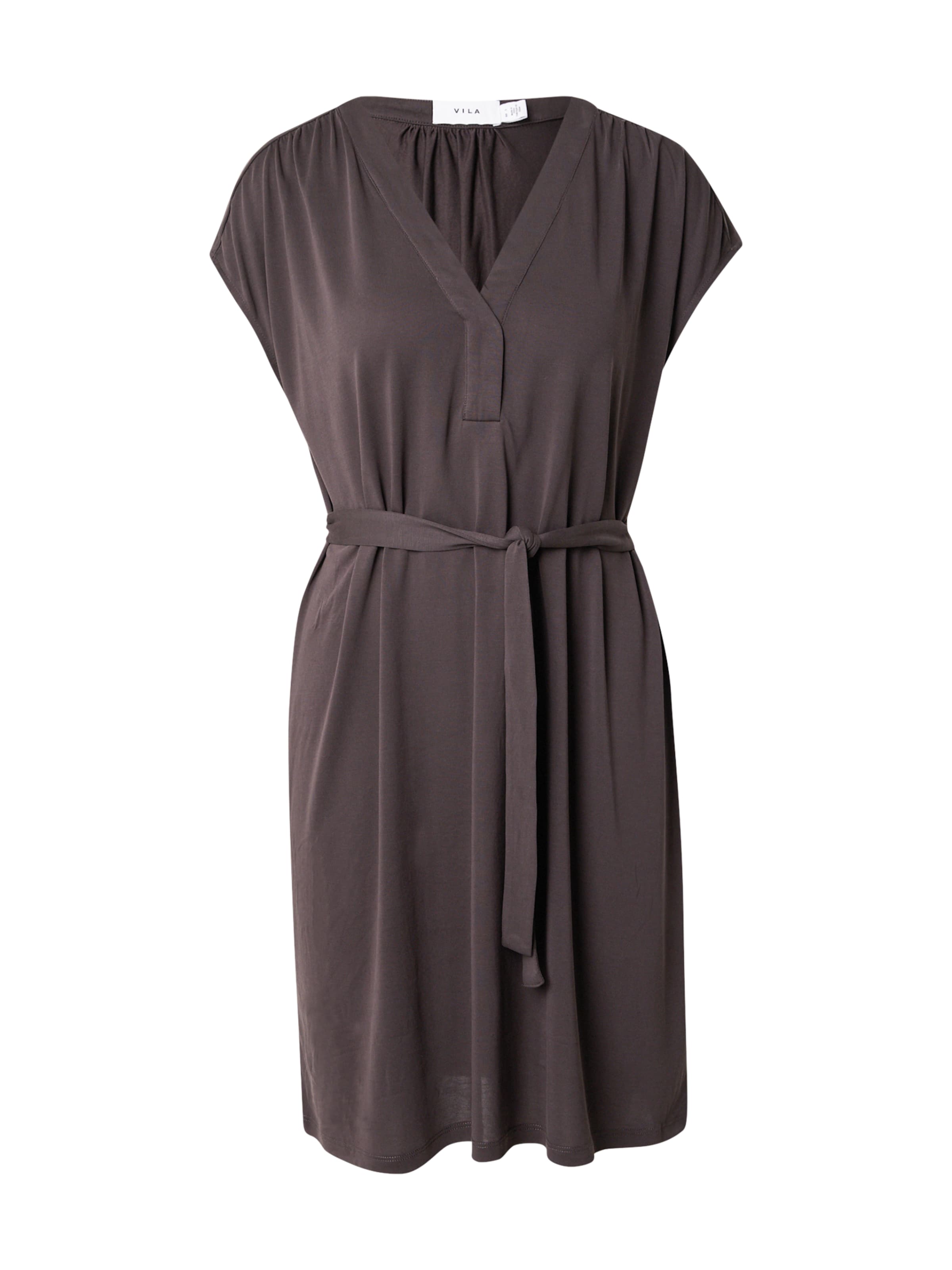 VILA Φόρεμα 'VIMINA MADALIA' σε μαύρο: μπροστά