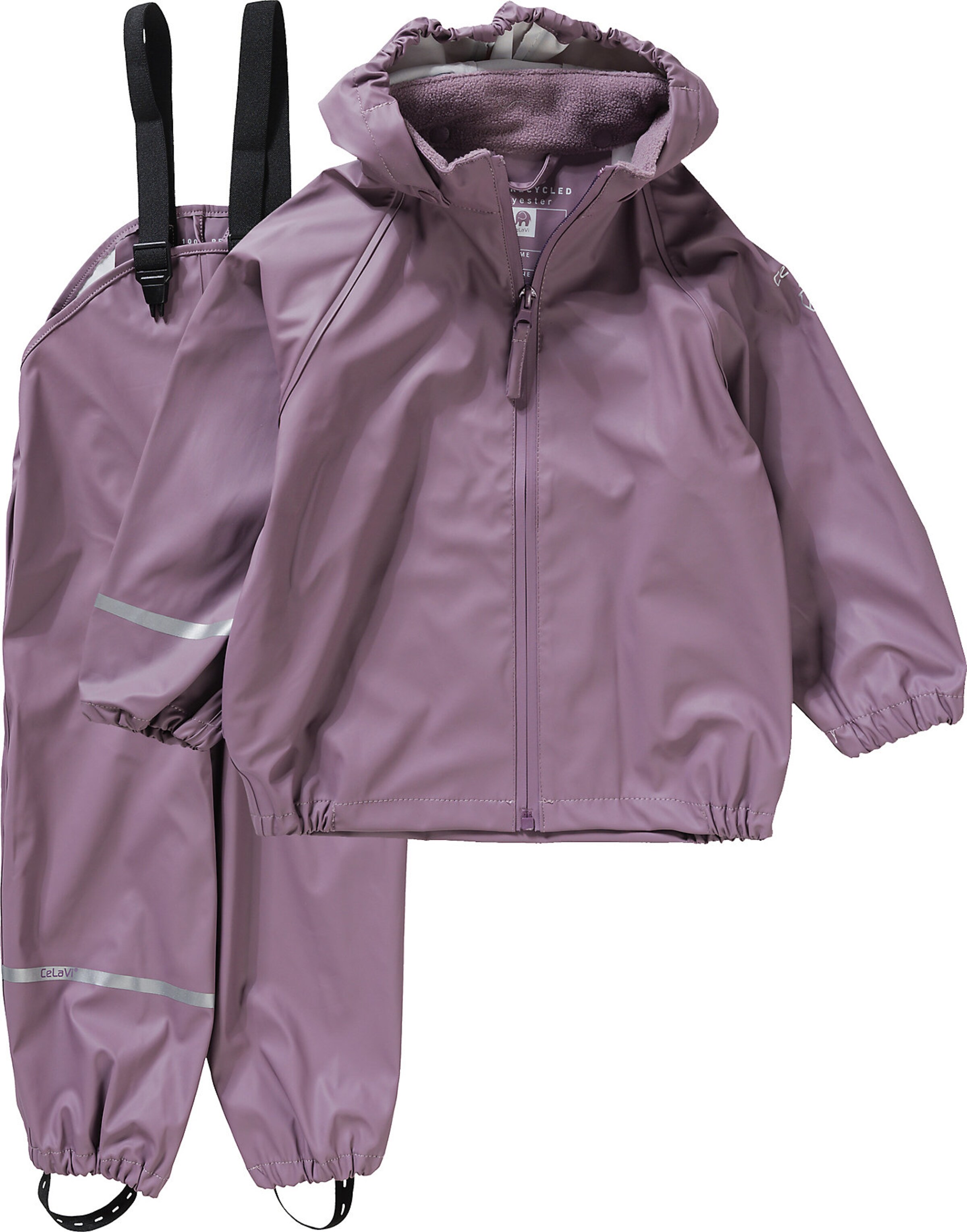 CeLaVi Dungarees in Purple: front