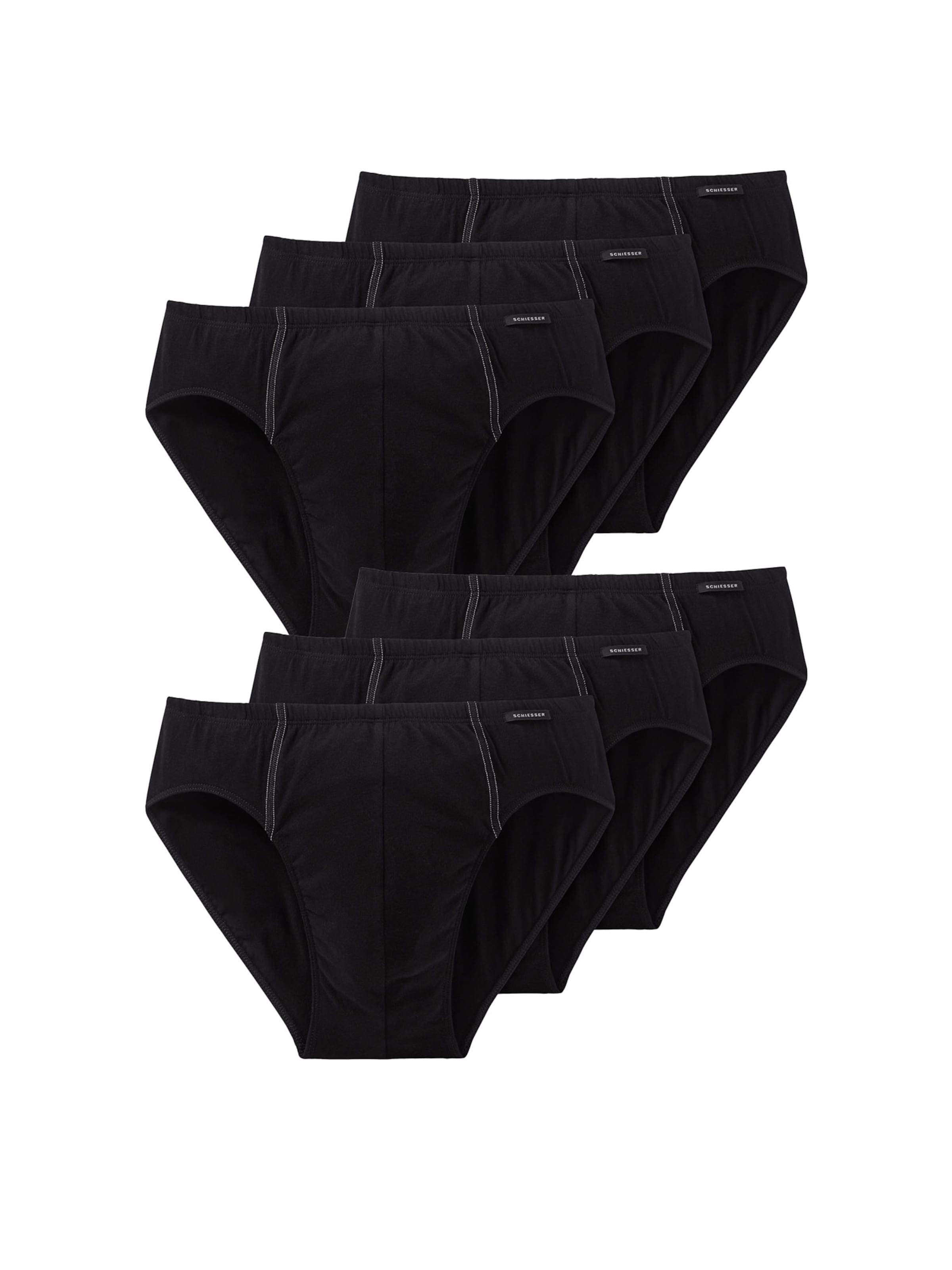 SCHIESSER Minislip ' Essentials ' in Schwarz: Vorderseite