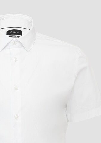 s.Oliver BLACK LABEL Regular fit Button Up Shirt in White