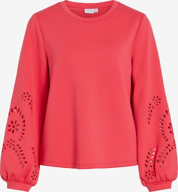 VILA Sweatshirt 'VISandy' in Red: front