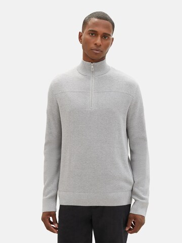 TOM TAILOR Sweater in Grey: front