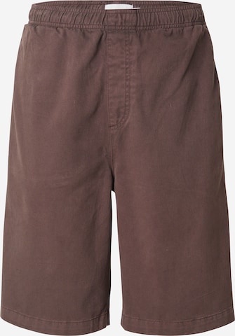 TOPMAN Loosefit Housut värissä ruskea: etupuoli