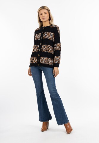 usha FESTIVAL Knit Cardigan in Black