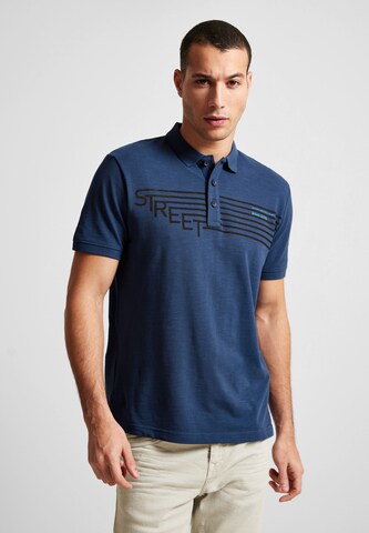 Street One MEN Shirt in Blue: front