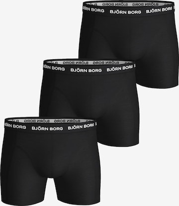 BJÖRN BORG Boxershorts 'Solid' in Schwarz: Vorderseite