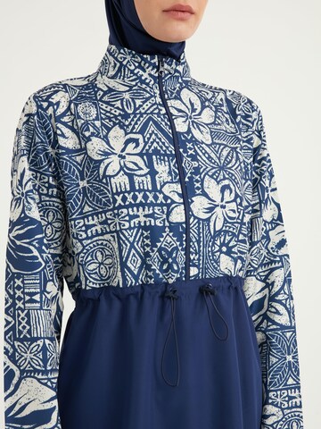 Riva Mera by Marina High neck Badeanzugkleid 'Riva Mera by Marina R2504' in Blau