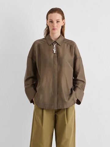 ROUGE EDIT Blouse in Brown: front