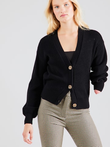 GARCIA Knit Cardigan in Black: front