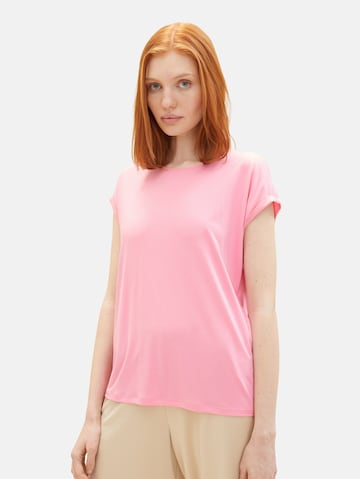 TOM TAILOR DENIM Μπλουζάκι σε ροζ: μπροστά