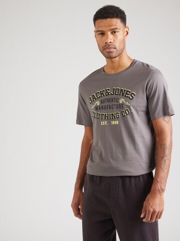 JACK & JONES - Camiseta en gris: frente