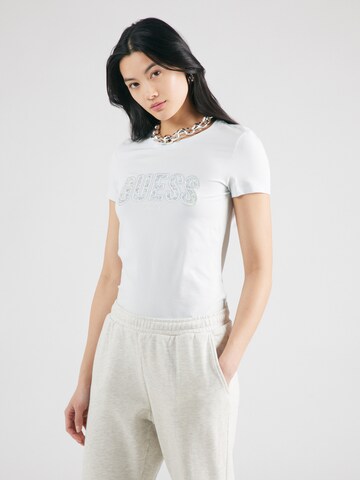 T-shirt GUESS en bleu : devant