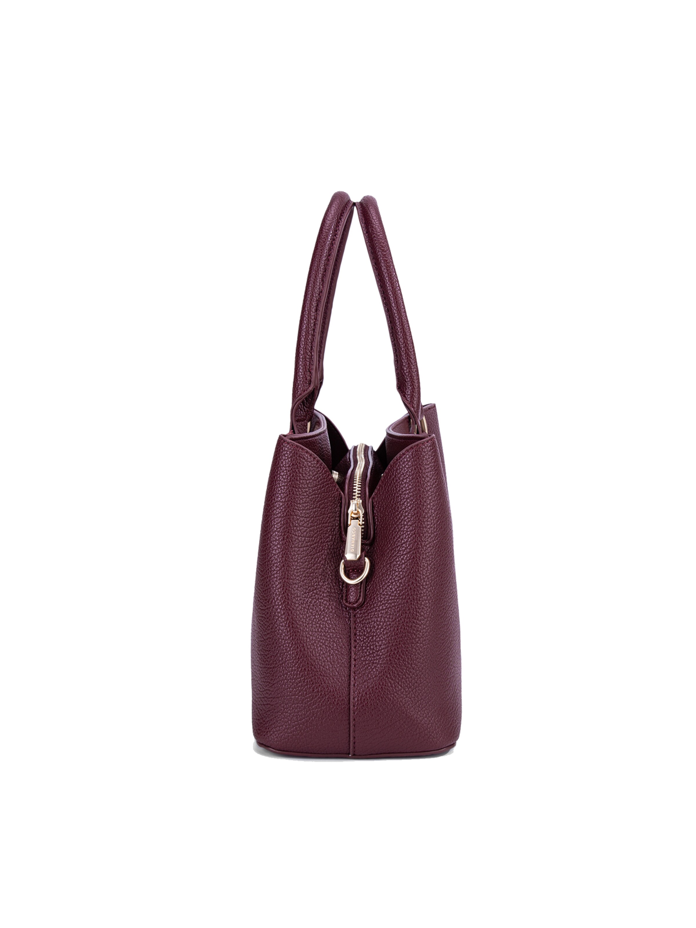 Borsa a mano 'Borsa a Mano Donna Vegan Leather con Tracolla Rimovibile - Diana&Co' di Diana&Co. in rosso
