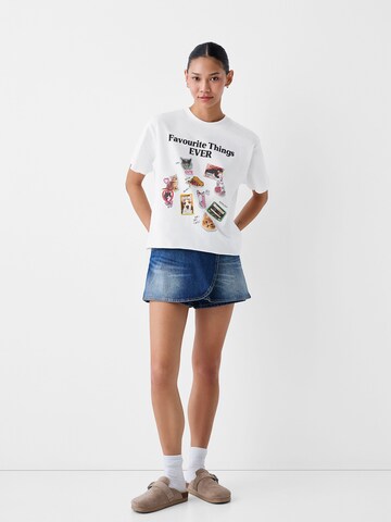 Bershka Shirt in Wit