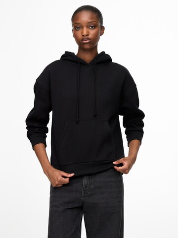 Sweat-shirt Pull&Bear en noir : devant
