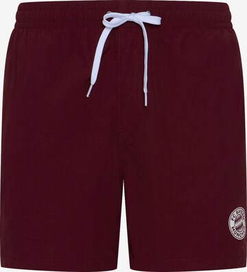 FC BAYERN MÜNCHEN Board Shorts 'Classic' in Red: front
