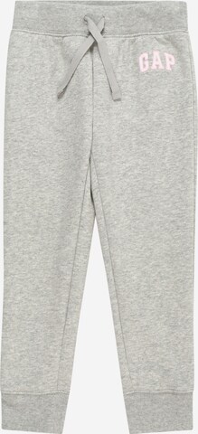 GAP Tapered Broek in Grijs: voorkant