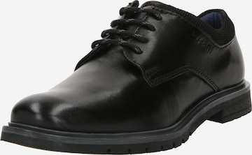 Pantofi cu șireturi 'Ciriaco' de la bugatti pe negru: față
