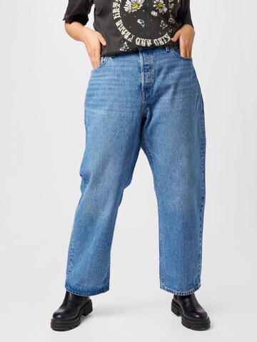 Levi's® Plus Regular Jeans 'Plus 501 '90s' in Blauw: voorkant