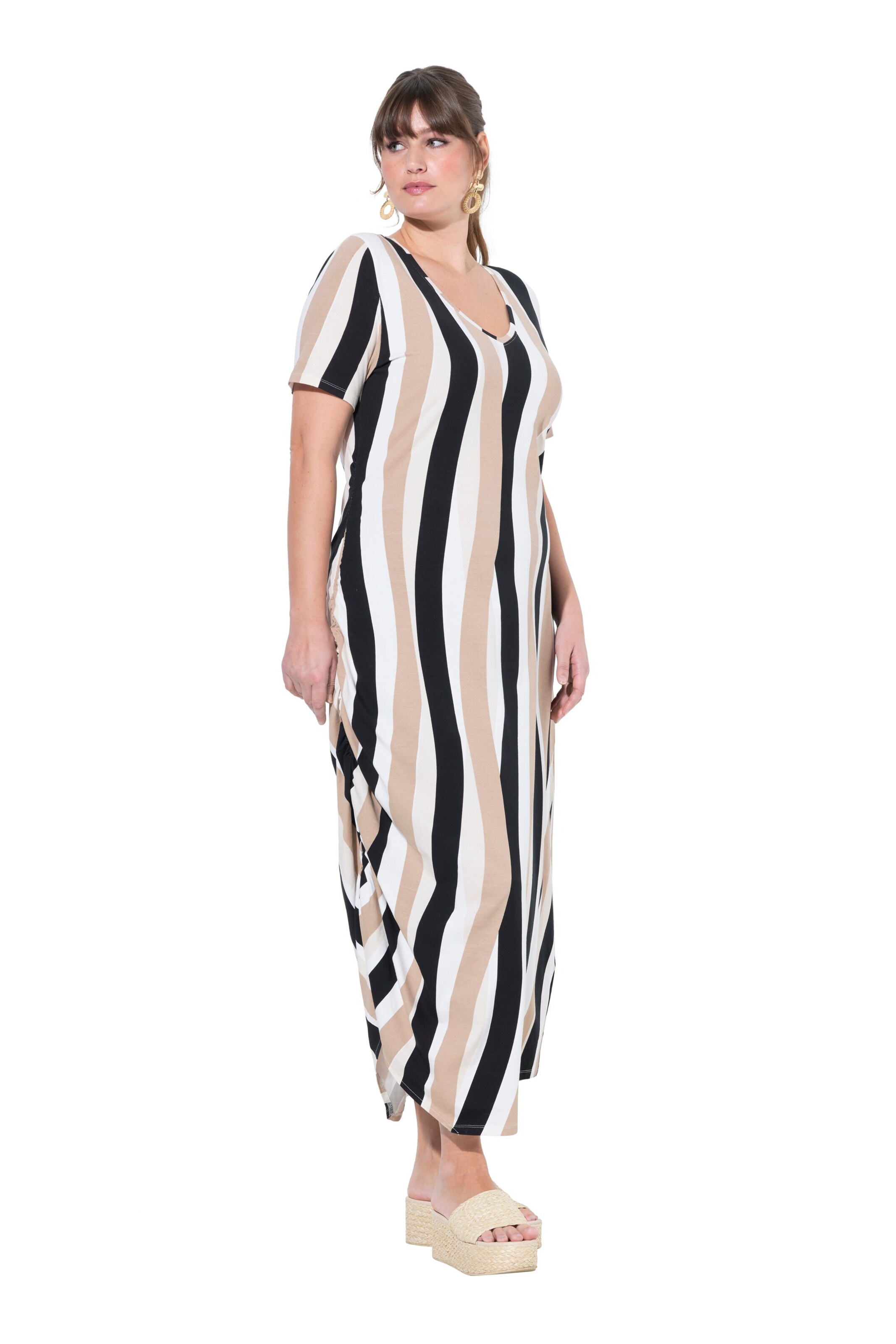 Ulla Popken Kleid in Beige: Vorderseite