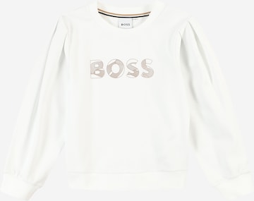 BOSS Kidswear Mikina - biela: predná strana