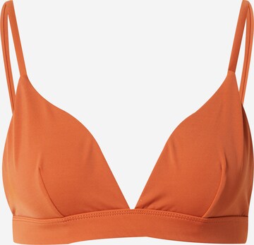 A LOT LESS Triangel Bikinitop 'Jara' in Oranje: voorkant