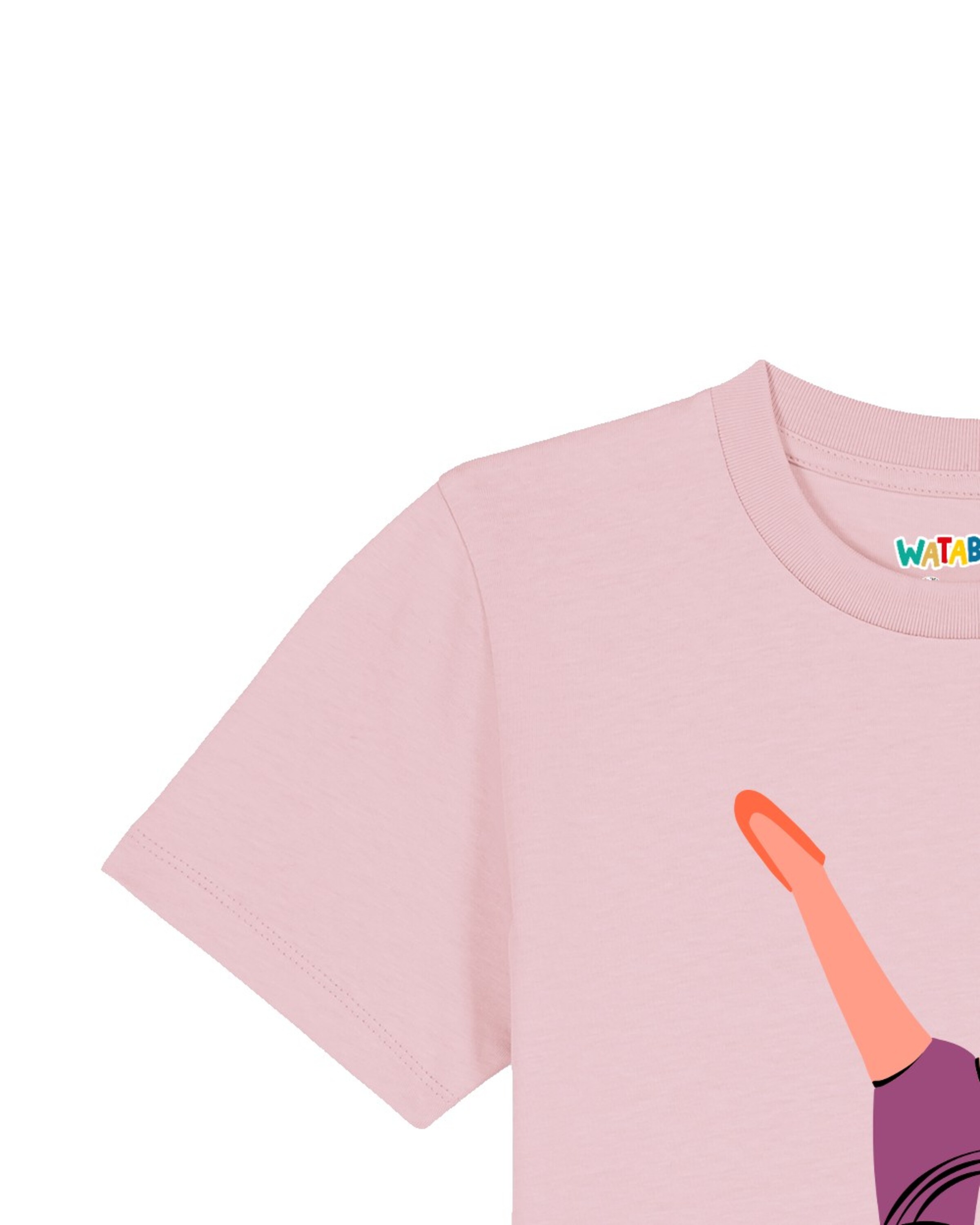 T-Shirt 'Turnen' watabout.kids en rose