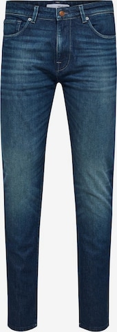 Coupe slim Jean '175' SELECTED HOMME en bleu : devant