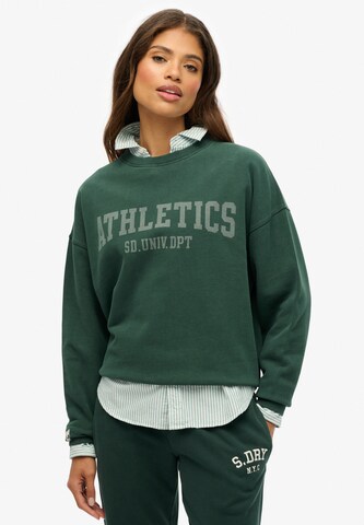 Sweat-shirt Superdry & Co en vert : devant