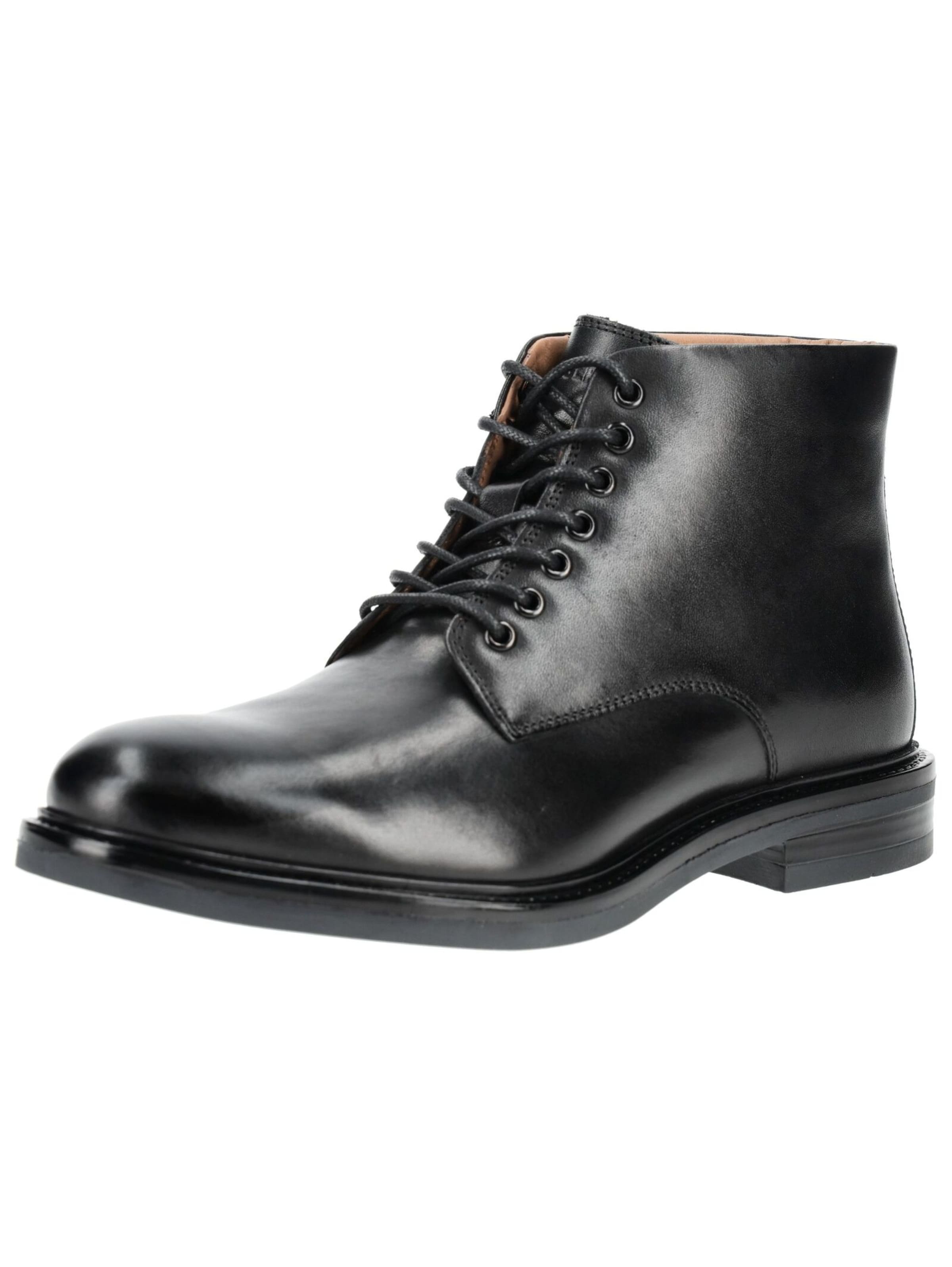 GIOSEPPO Schnürstiefel in Schwarz: Vorderseite