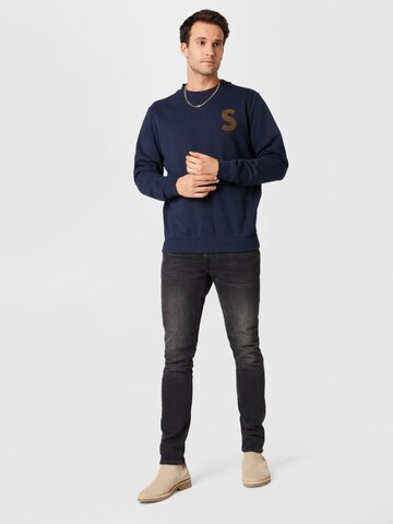 !Solid Sweatshirt in Blau