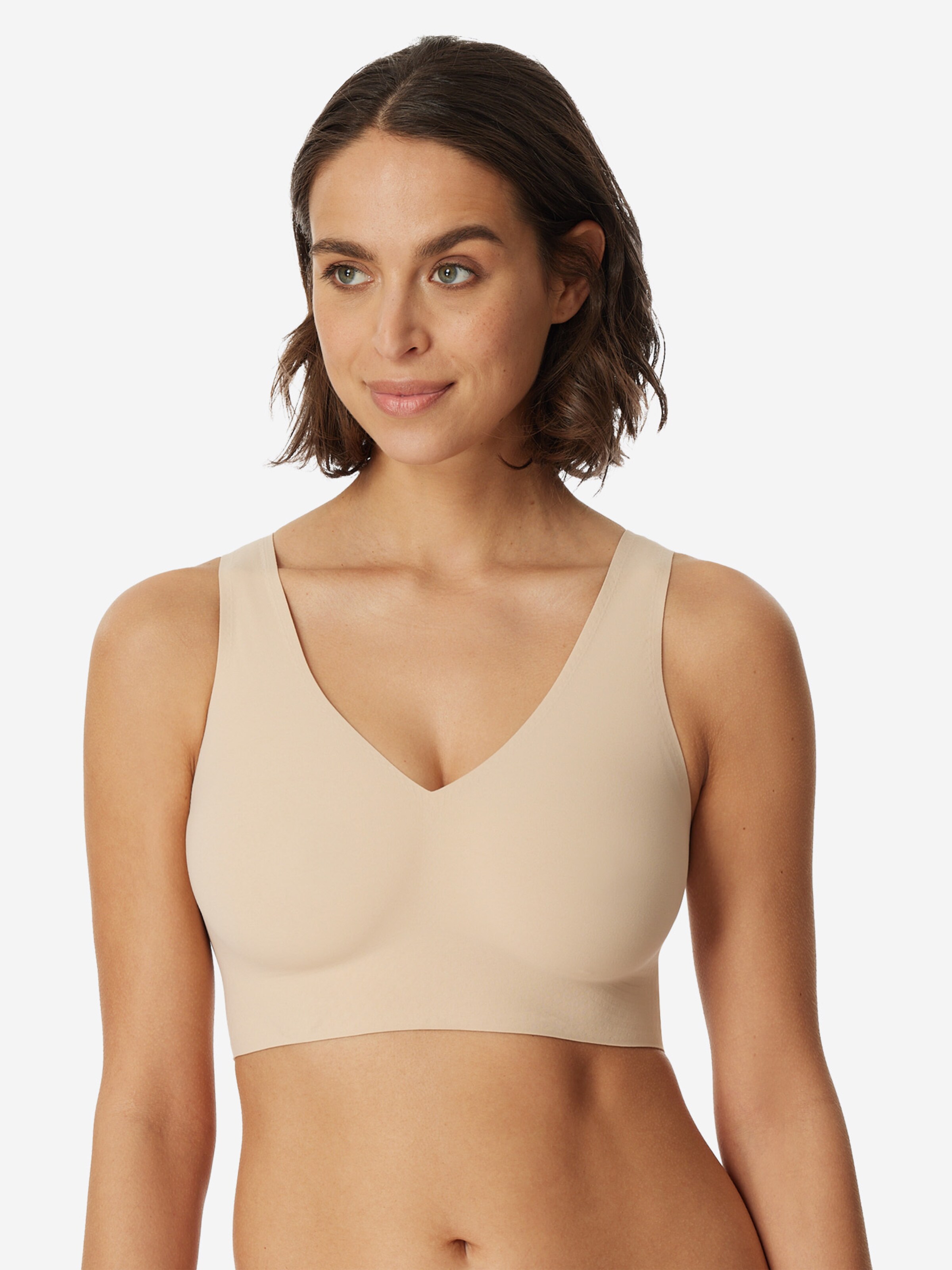 SCHIESSER Regular Bustier ' Padded - Invisible Soft ' in Beige: Vorderseite