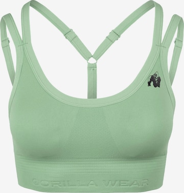 Reggiseno sportivo 'Whitney' di Gorilla Wear in verde: frontale