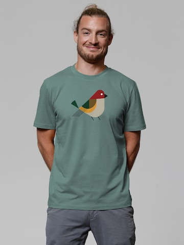 T-Shirt 'Vogel' Watapparel en vert : devant