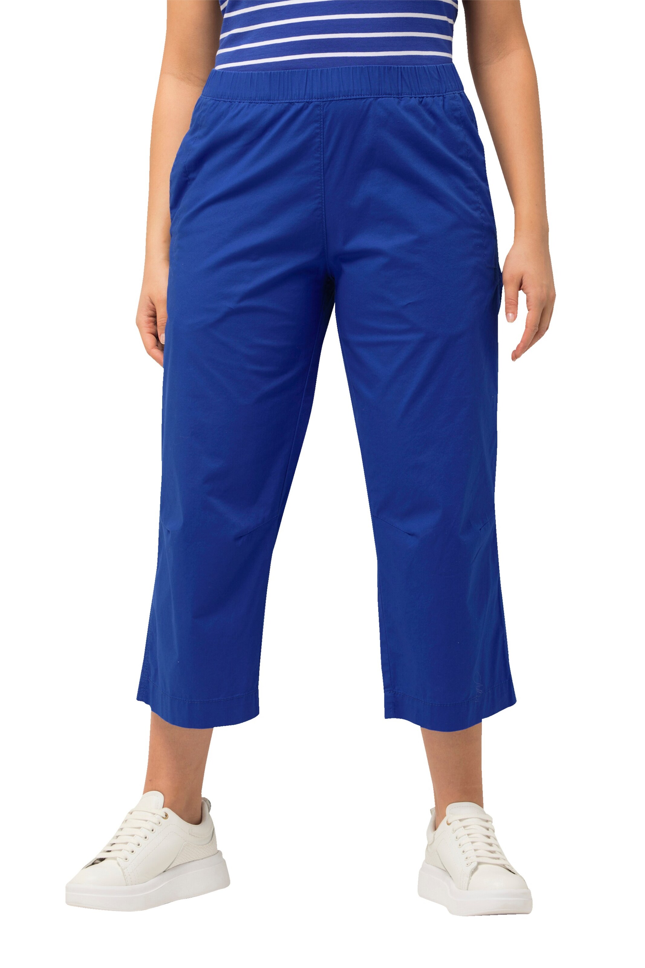 Ulla Popken Loosefit Broek 'Ruby' in Blauw: voorkant