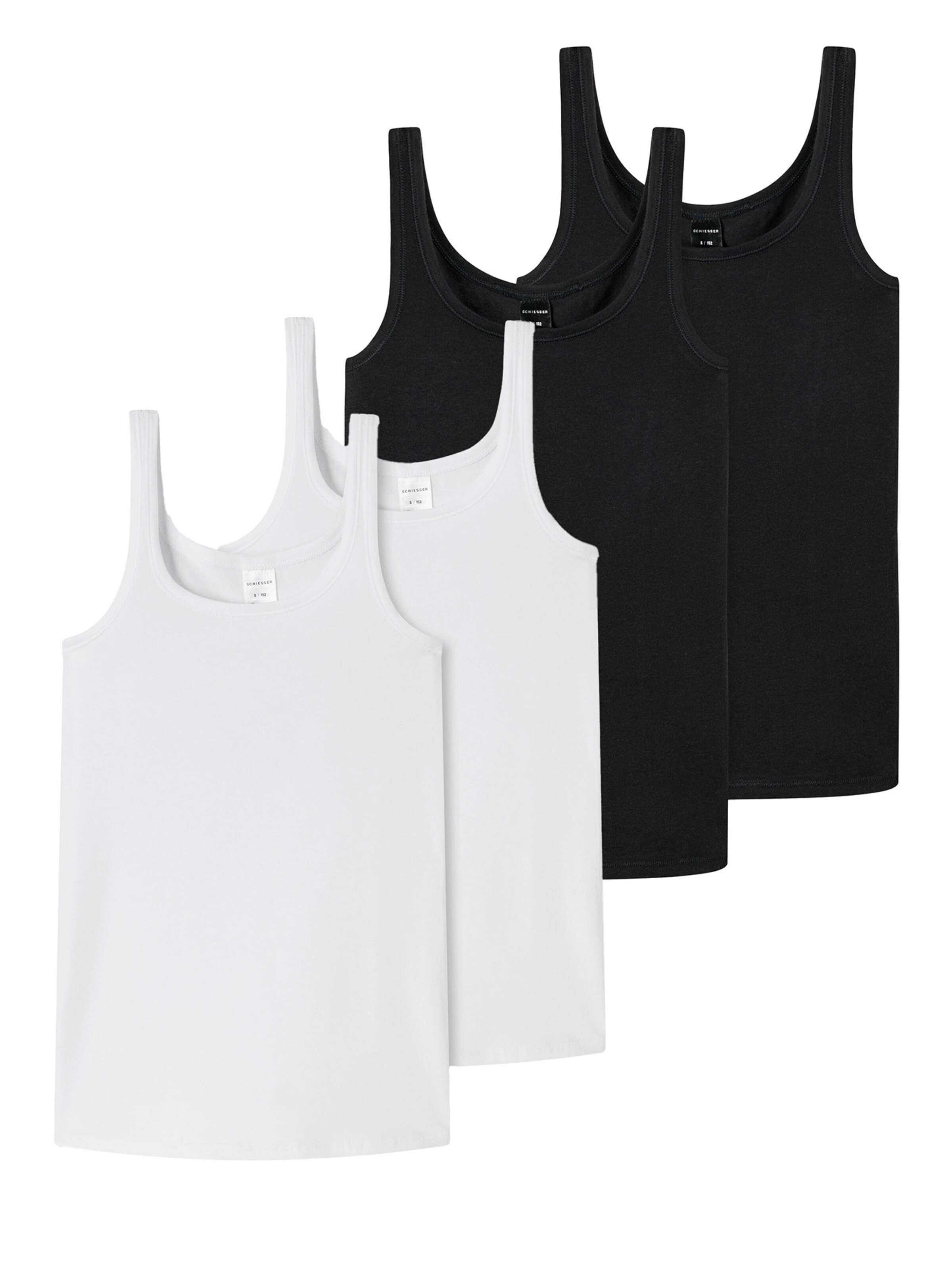 SCHIESSER Undershirt in Black: front