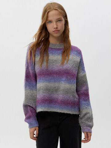 Pull&Bear Sweter w kolorze mieszane kolory: przód