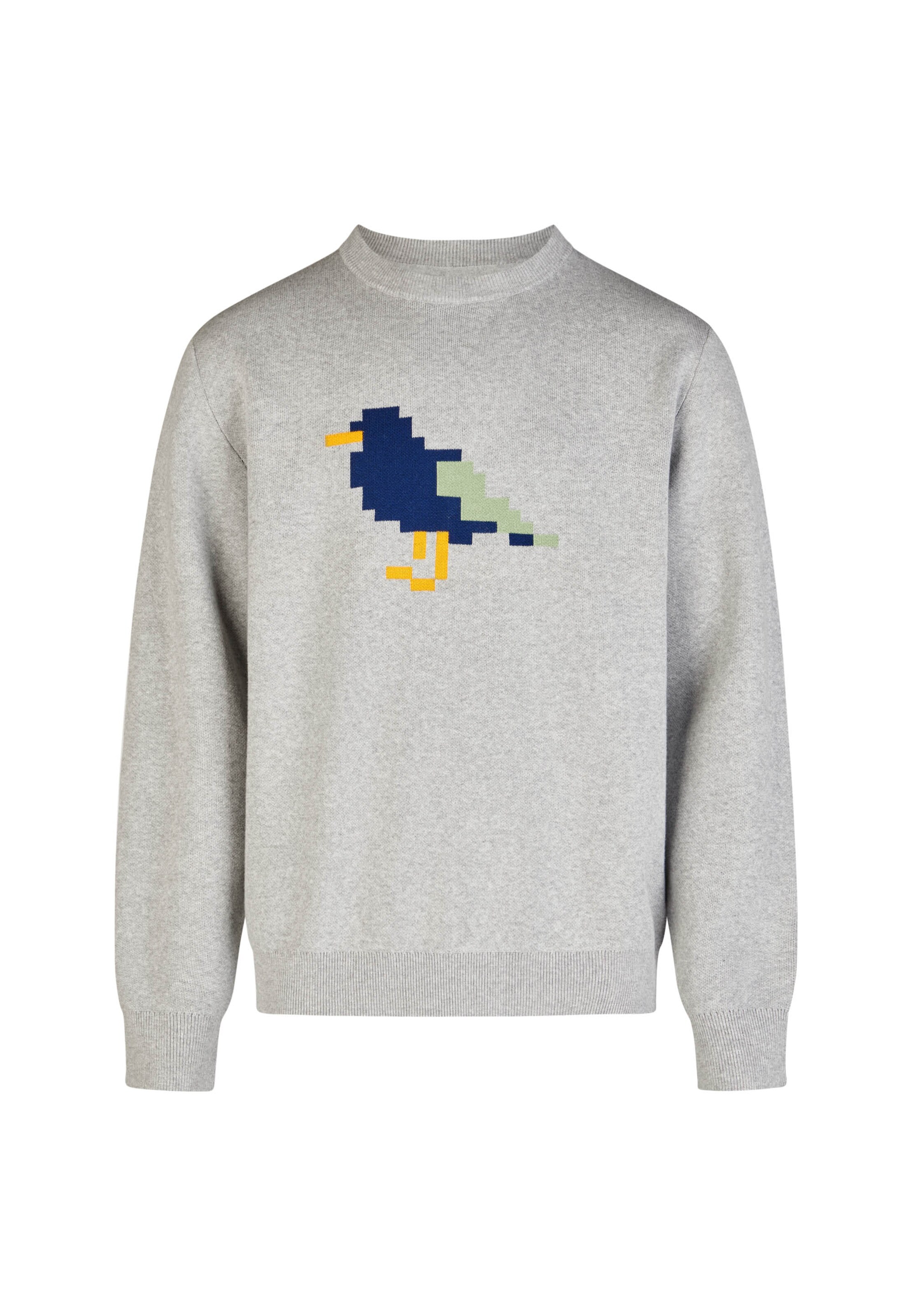 Cleptomanicx Sweatshirt in Grau: Vorderseite