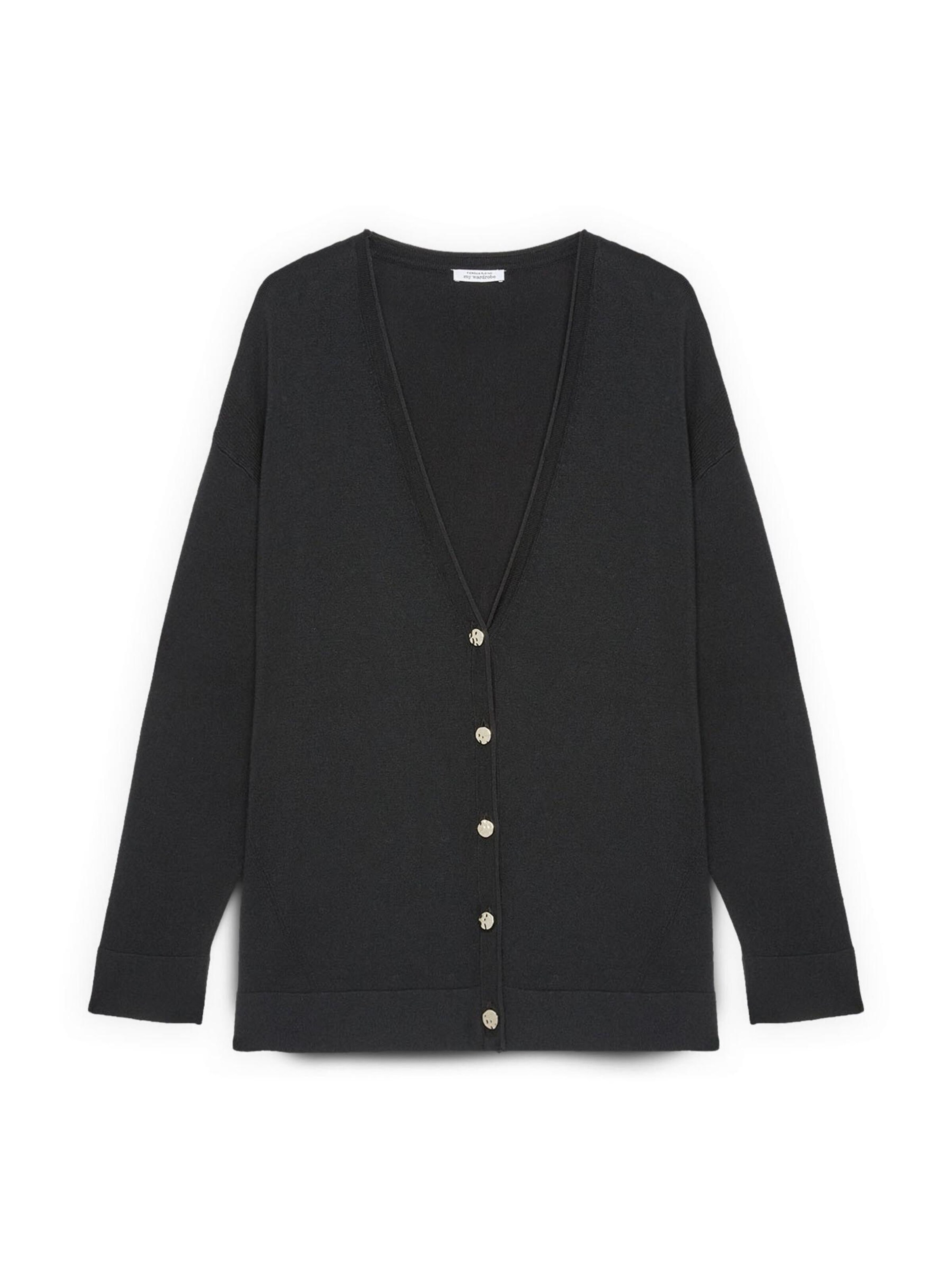 Fiorella Rubino Knit cardigan in Black: front