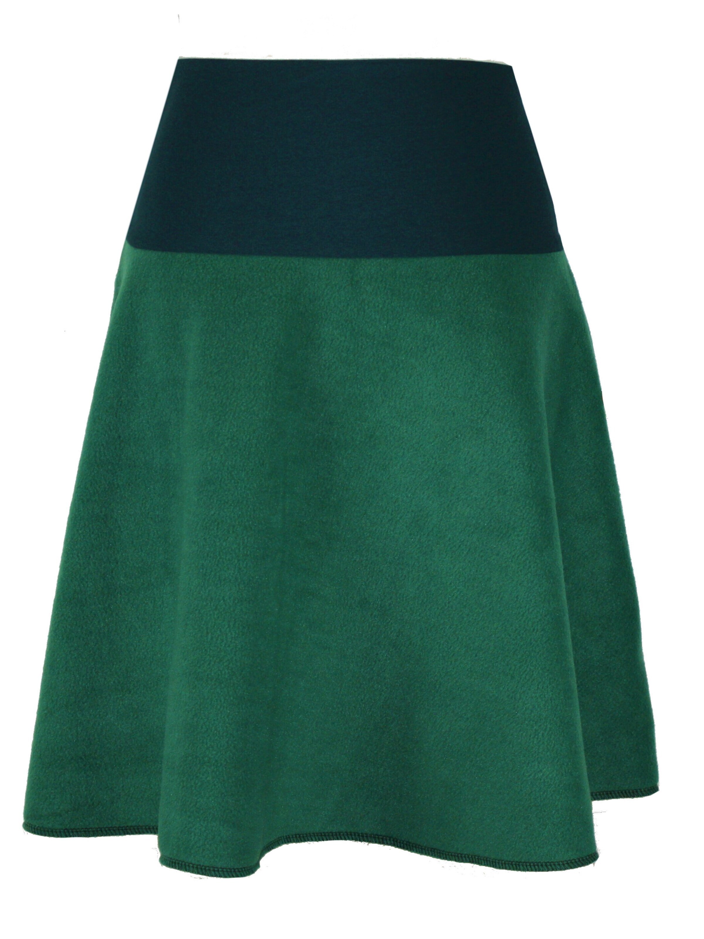 dunkle design Rock 'A-Linie Fleece'‌‌‌‌‌‌‌‌‌‌ in Grün: Vorderseite