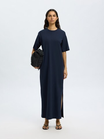 SELECTED FEMME Jurk 'Essential' in Blauw: voorkant